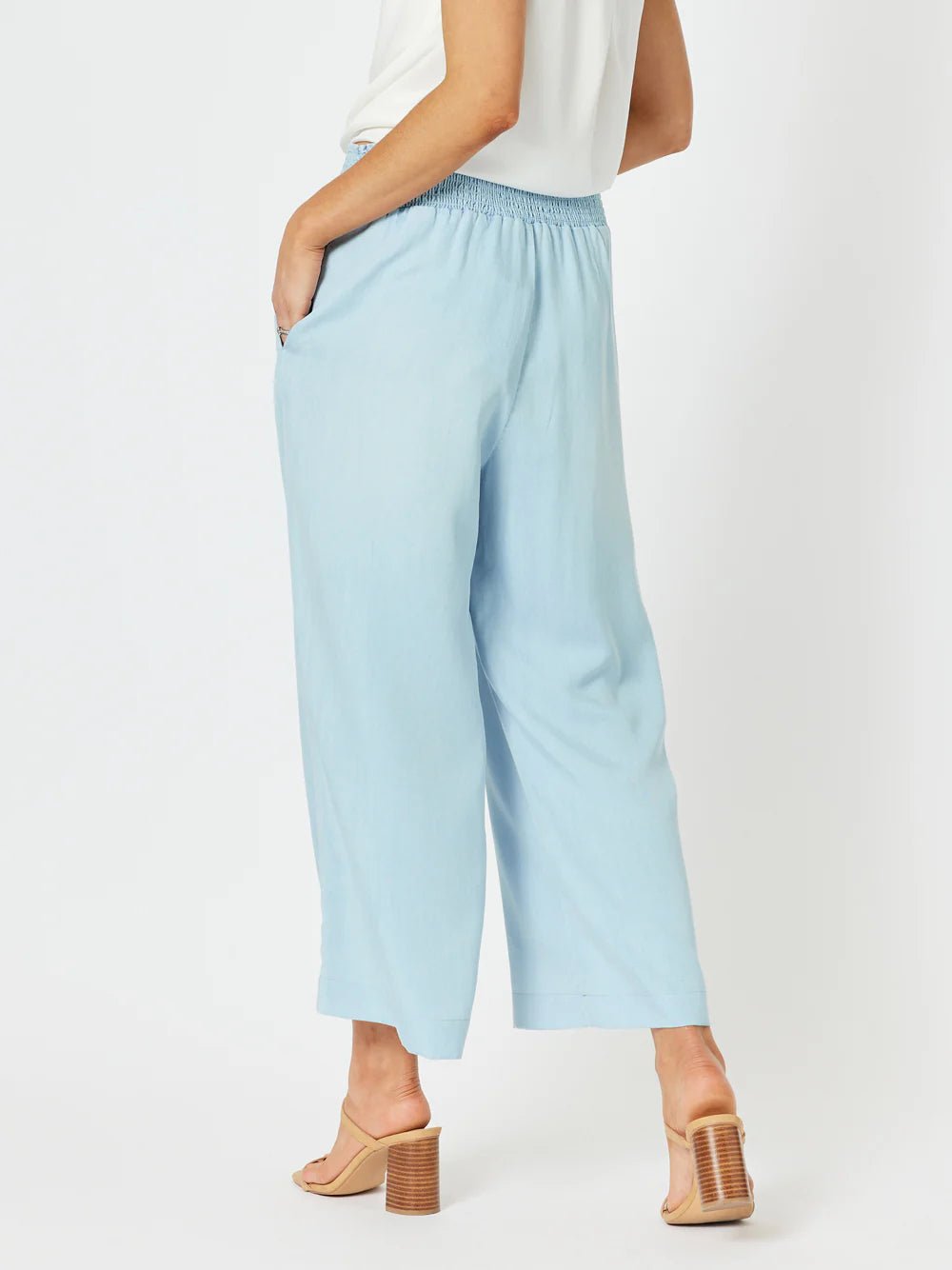 Shop Harlow Cotton Pant | Blue - Hammock & Vine