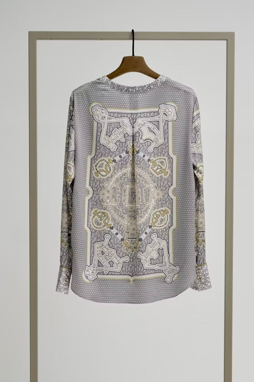 Shop Herzen's Angelegenheit Ornament Silk Blouse - Herzen's Angelegenheit