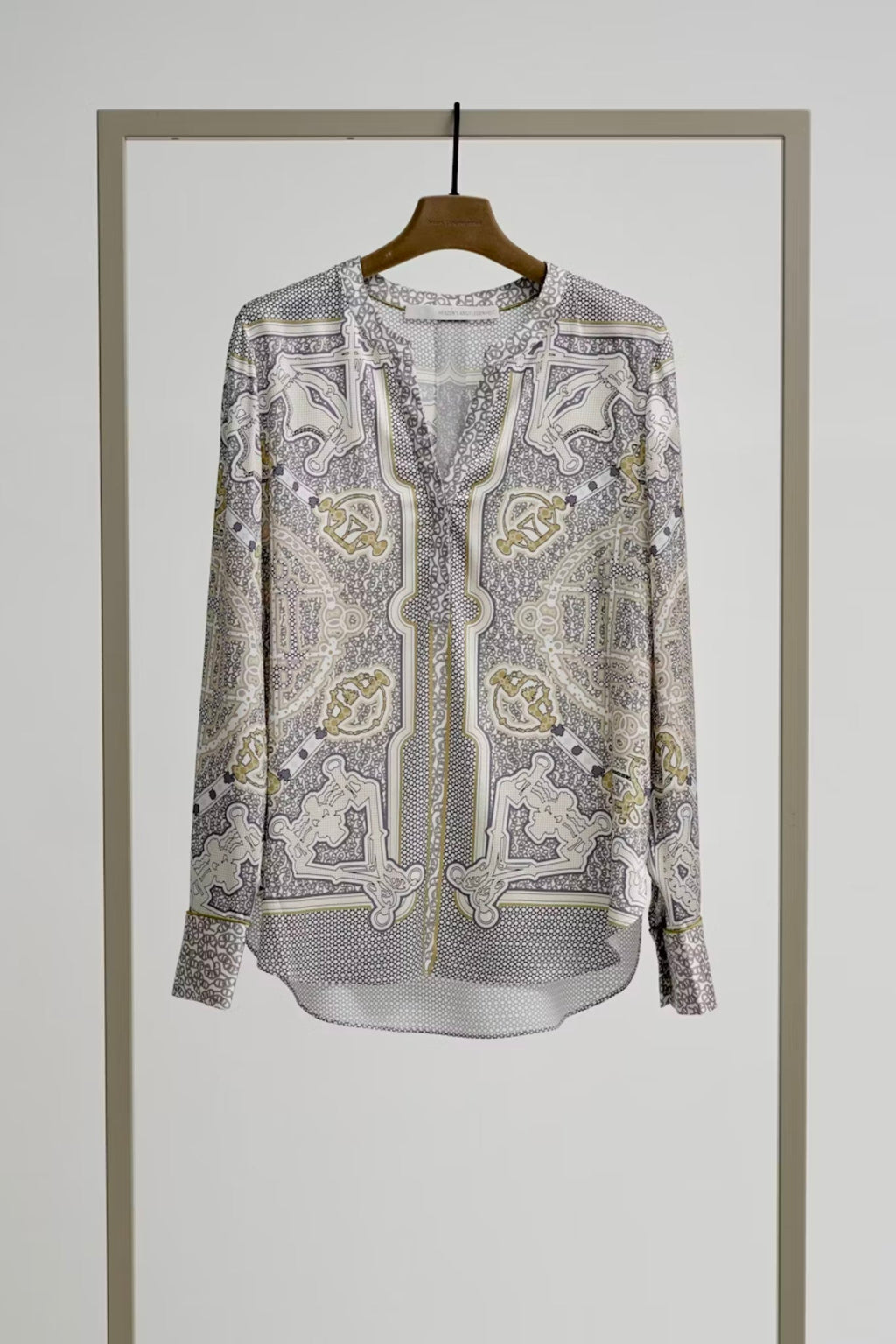 Shop Herzen's Angelegenheit Ornament Silk Blouse - Herzen's Angelegenheit