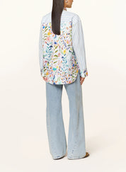 Shop Herzen's Angelegenheit Silk Cotton Collared Shirt - Herzen's Angelegenheit