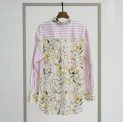 Shop Herzen's Angelegenheit Silk Cotton Collared Shirt - Herzen's Angelegenheit
