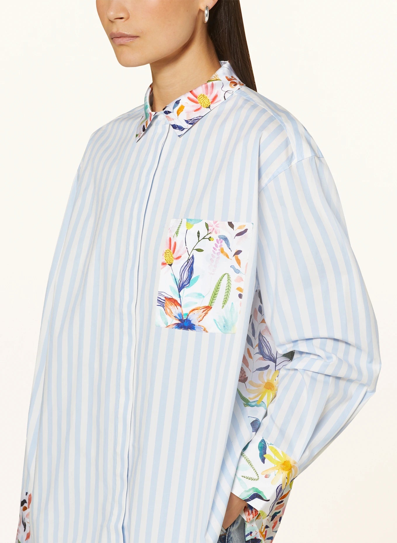 Shop Herzen's Angelegenheit Silk Cotton Collared Shirt - Herzen's Angelegenheit