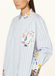 Shop Herzen's Angelegenheit Silk Cotton Collared Shirt - Herzen's Angelegenheit