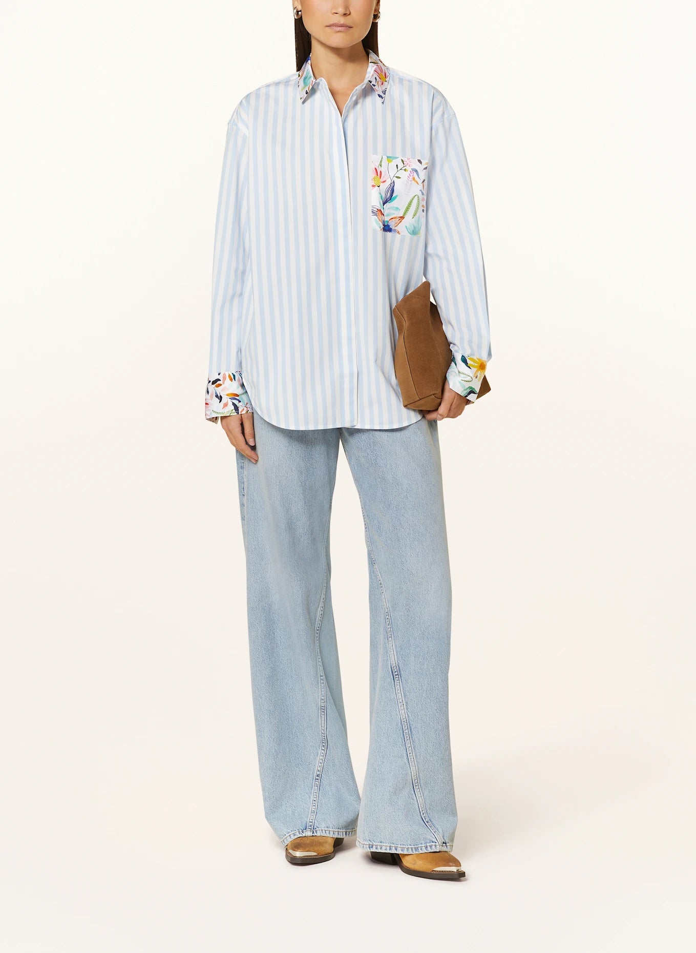 Shop Herzen's Angelegenheit Silk Cotton Collared Shirt - Herzen's Angelegenheit