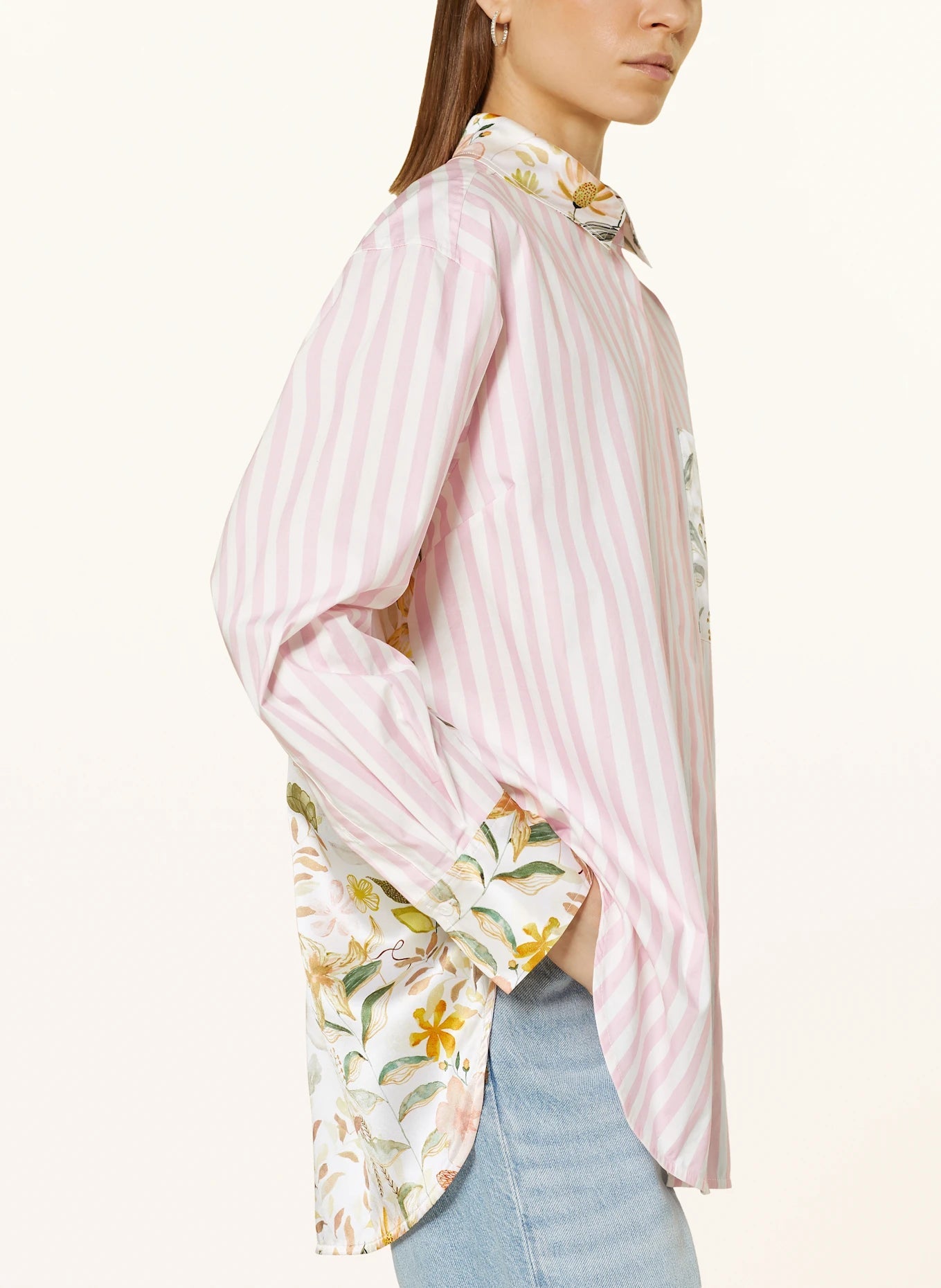 Shop Herzen's Angelegenheit Silk Cotton Collared Shirt - Herzen's Angelegenheit