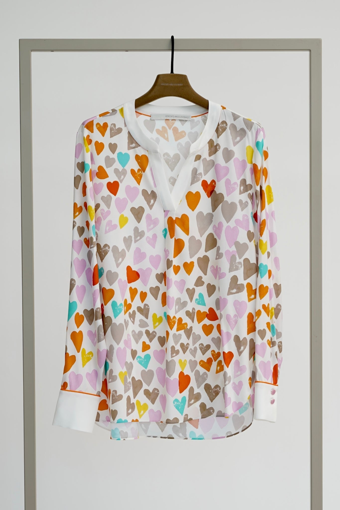Shop Herzen's Angelegenheit Silk Heart Tunic - Herzen's Angelegenheit