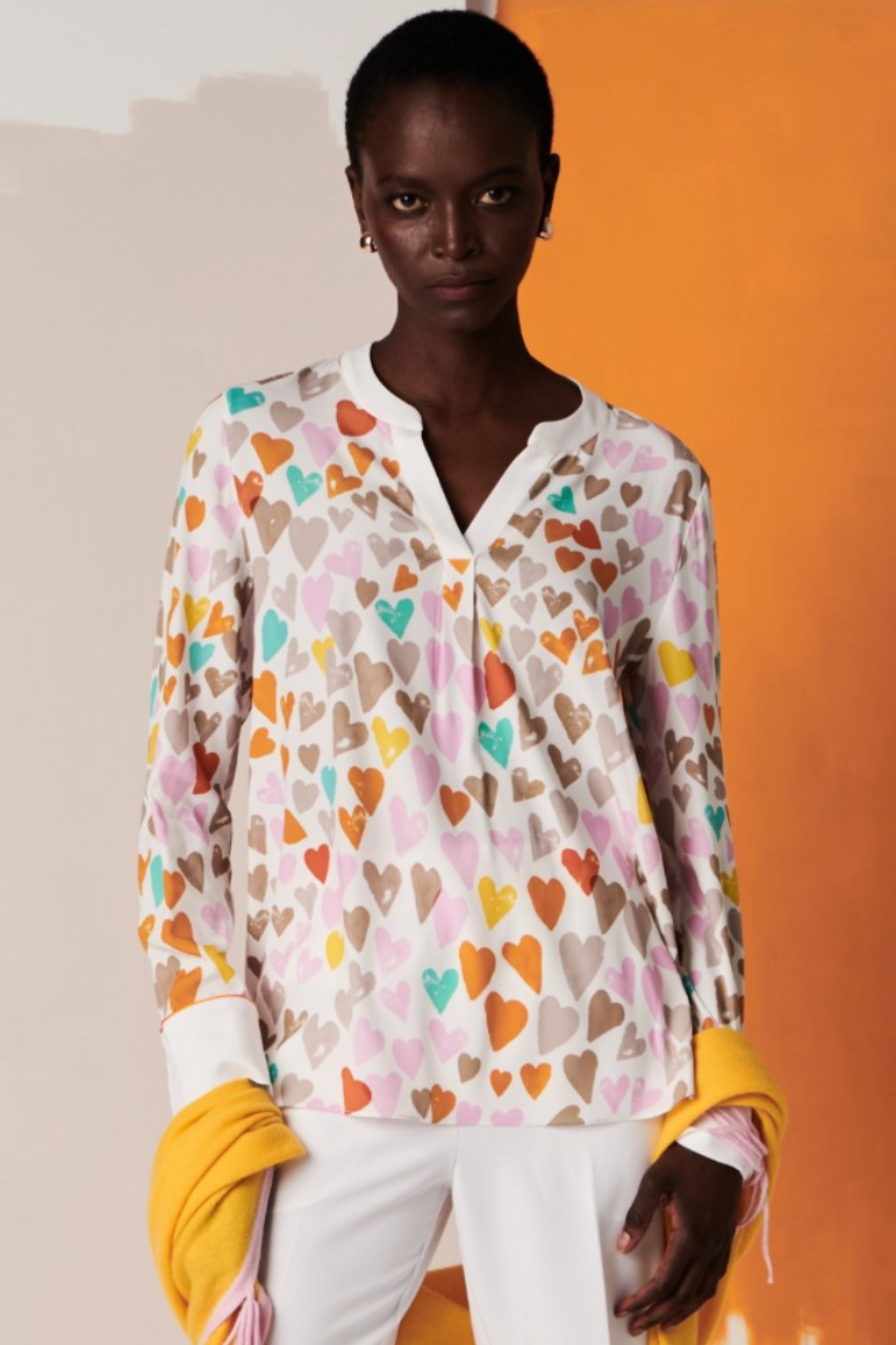 Shop Herzen's Angelegenheit Silk Heart Tunic - Herzen's Angelegenheit