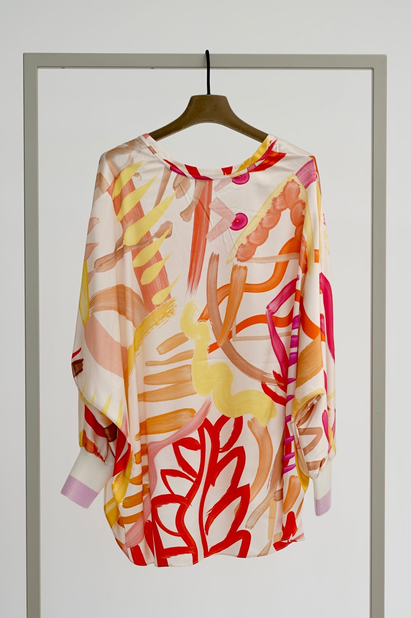 Shop Herzen's Angelegenheit Silk Oversized Blouse - Herzen's Angelegenheit