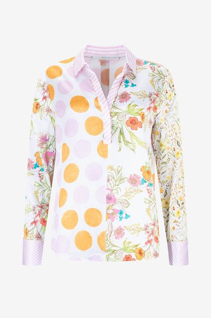 Shop Herzen's Angelegenheit Silk Tunic Quartz Multi - Herzen's Angelegenheit