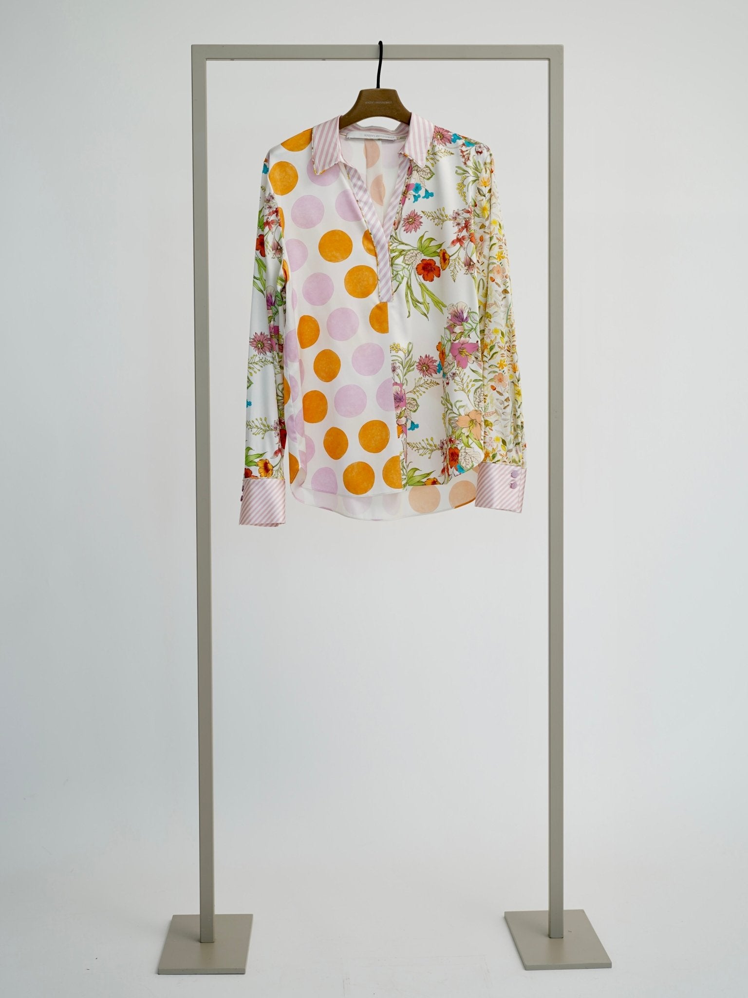 Shop Herzen's Angelegenheit Silk Tunic Quartz Multi - Herzen's Angelegenheit