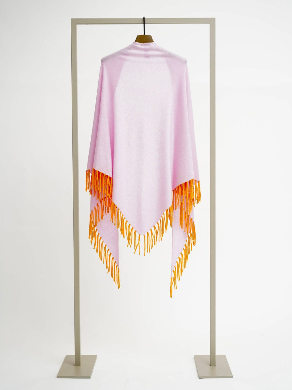 Shop Herzen's Angelegenheit Wool Cashmere Triangle Fringed Travel Wrap - Herzen's Angelegenheit