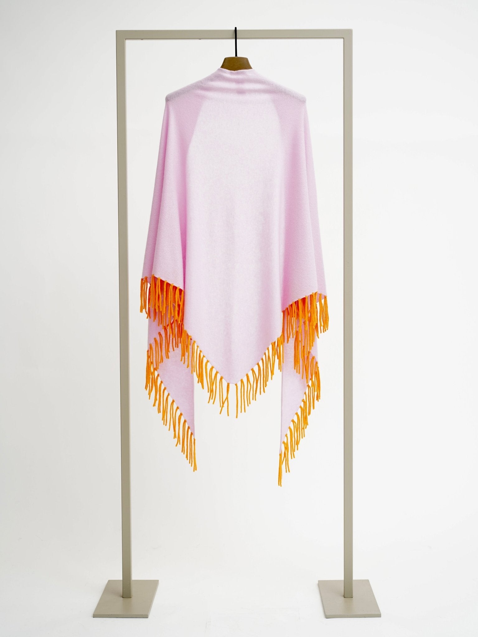 Shop Herzen's Angelegenheit Wool Cashmere Triangle Fringed Travel Wrap - Herzen's Angelegenheit