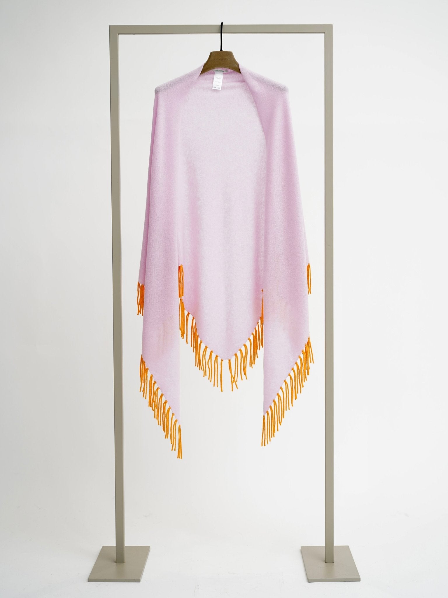 Shop Herzen's Angelegenheit Wool Cashmere Triangle Fringed Travel Wrap - Herzen's Angelegenheit