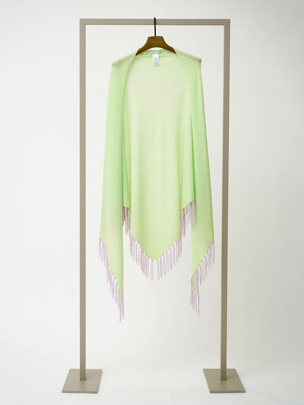 Shop Herzen's Angelegenheit Wool Cashmere Triangle Fringed Travel Wrap - Herzen's Angelegenheit