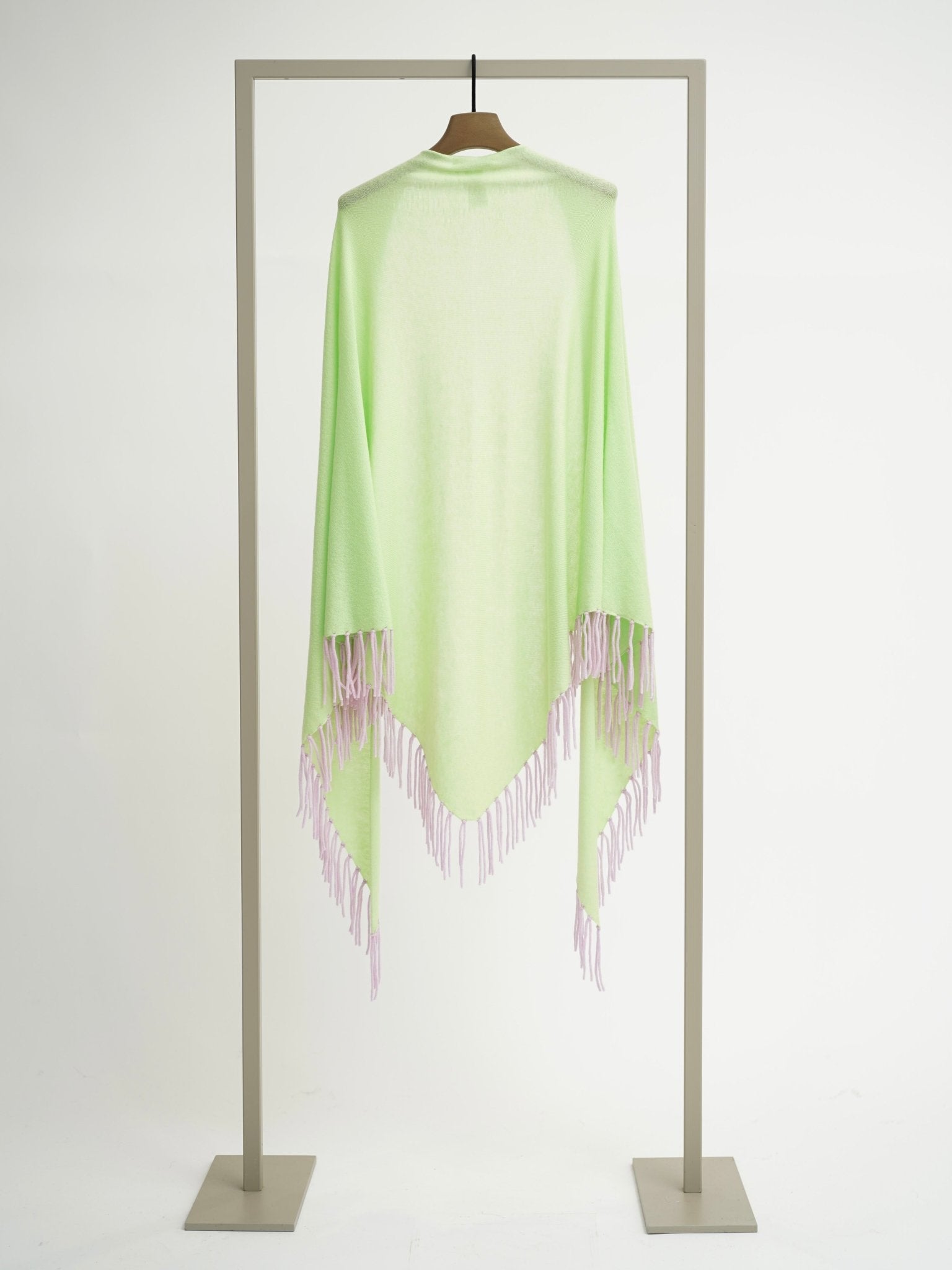 Shop Herzen's Angelegenheit Wool Cashmere Triangle Fringed Travel Wrap - Herzen's Angelegenheit