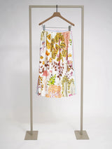 Herzens Pastel Multi Silk Midi Skirt