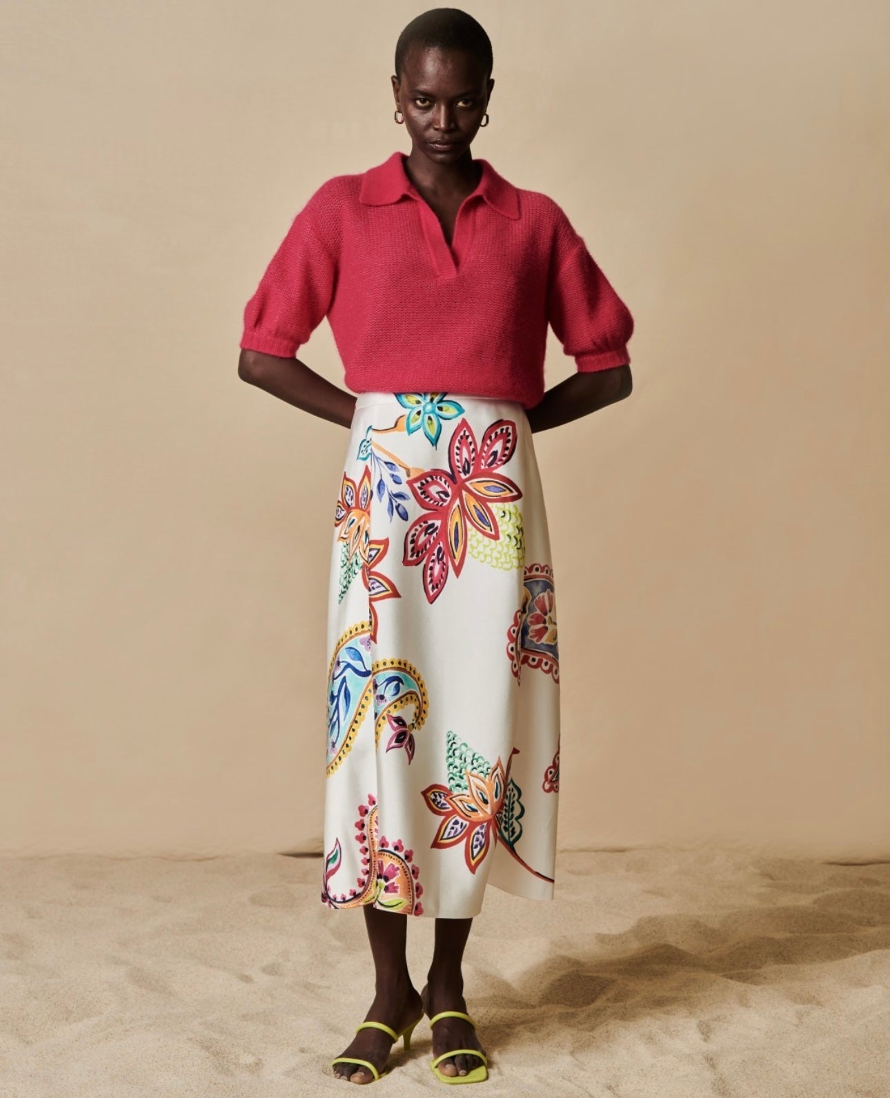 Shop Herzens Rock Skirt Pink Multi - Herzens