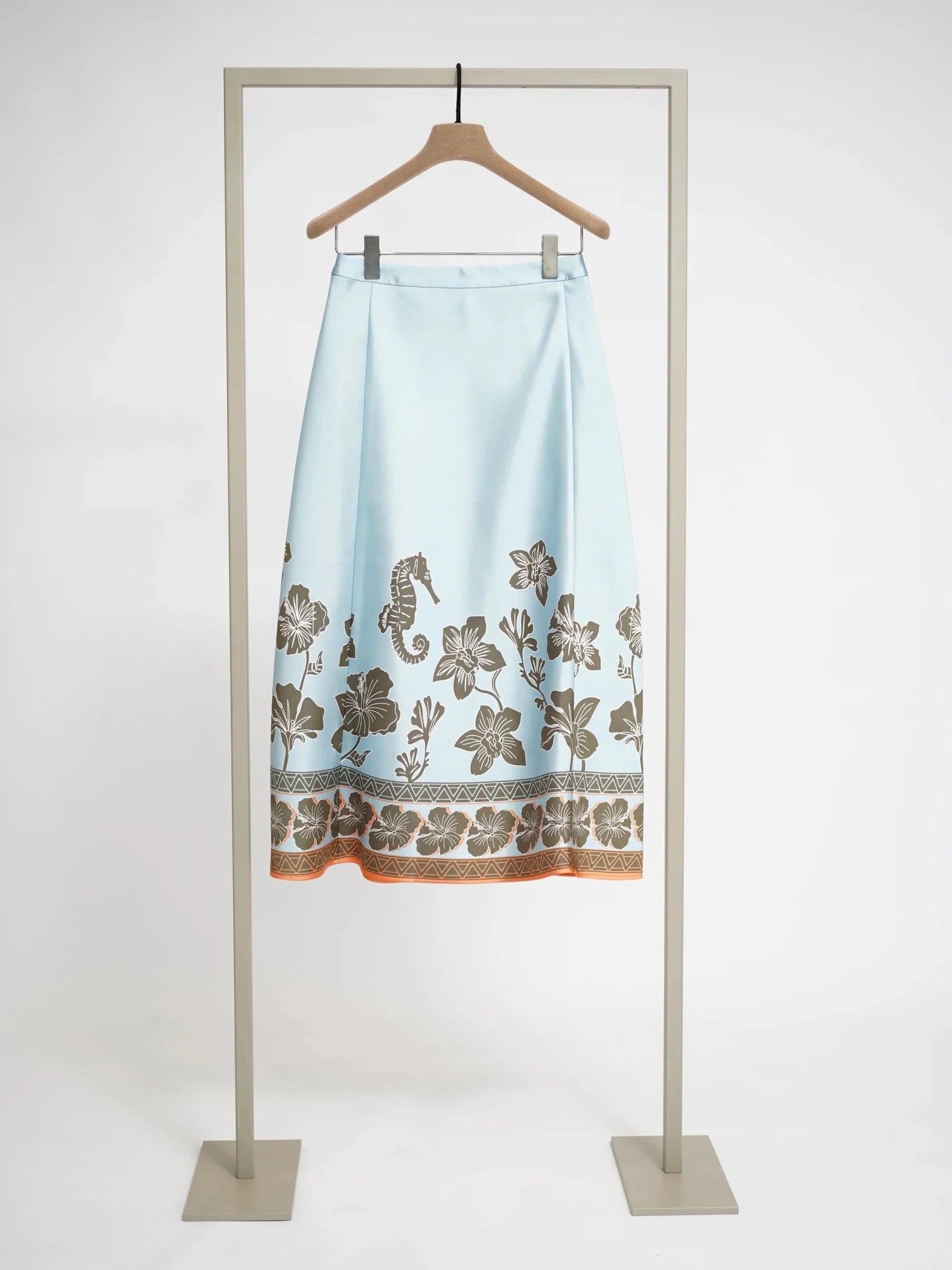 Shop Herzens Rock Skirt Turquoise Orange Tannin - Herzens