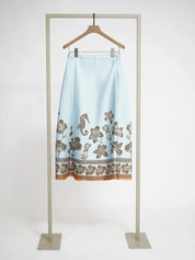 Shop Herzens Rock Skirt Turquoise Orange Tannin - Herzens