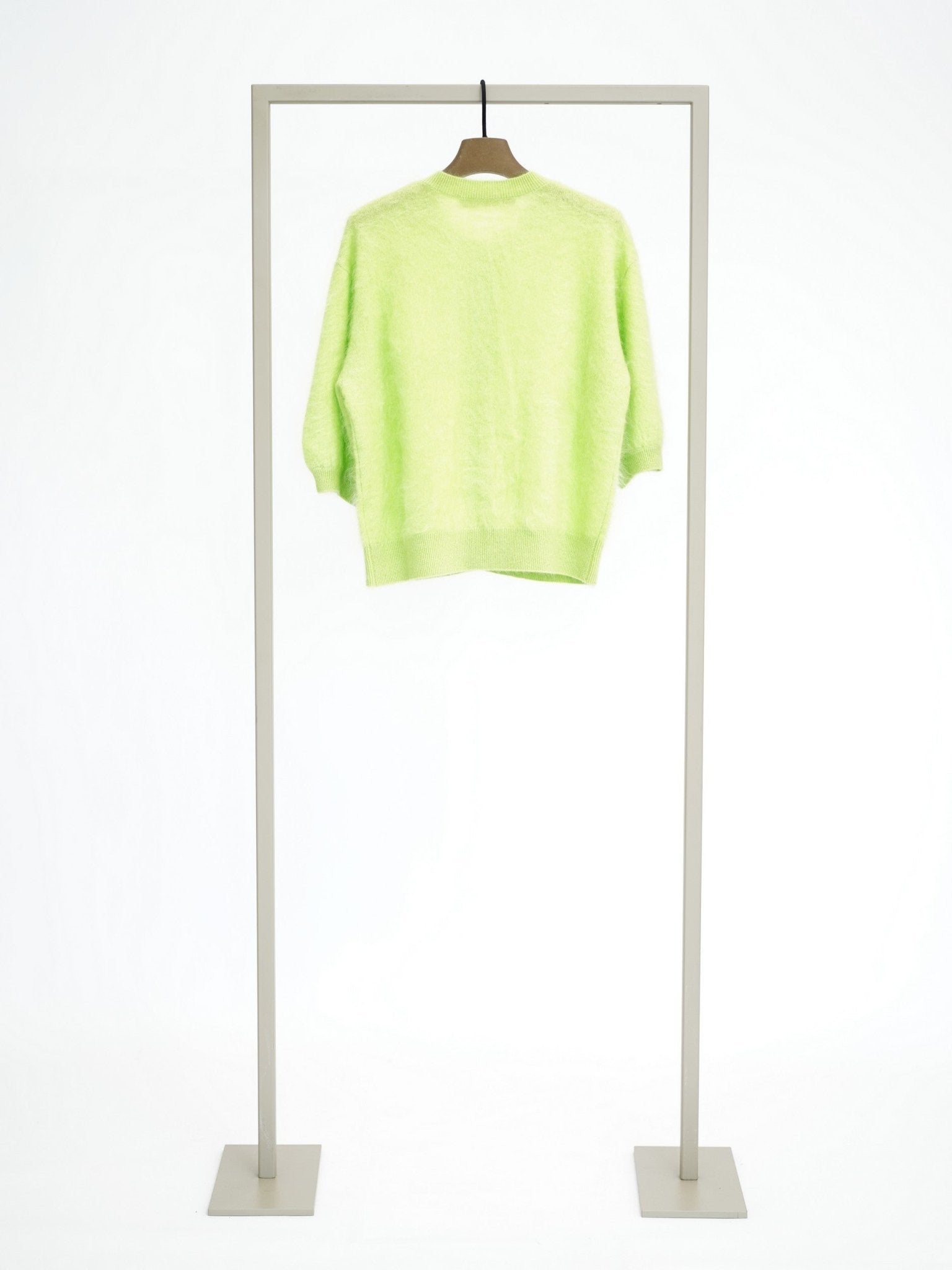 Shop Herzens Short Sleeve Wool Cashmere Cardigan - Herzens