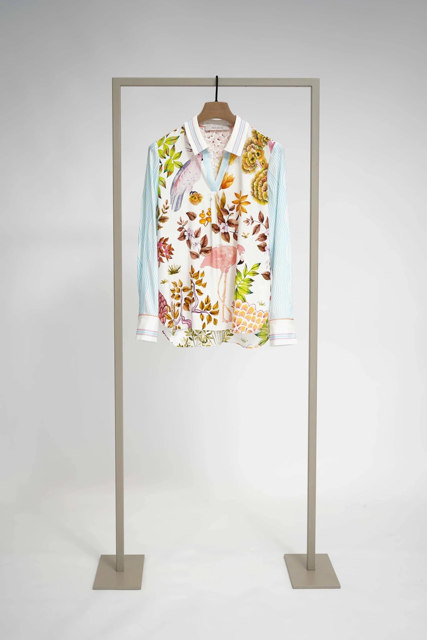 Shop Herzens Silk Blouse Pastel Multi - Herzens
