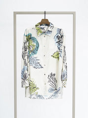 Shop Herzens Silk Blouse Sap Green Multi - Herzens