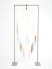 Shop Herzens Triangular Wool/Cashmere Scarf—Mozarella Multi - Herzens