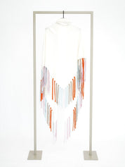 Shop Herzens Triangular Wool/Cashmere Scarf—Mozarella Multi - Herzens
