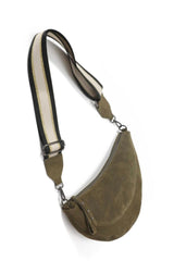 Hi Ho & Co Crescent Suede Leather Crossbody Bag