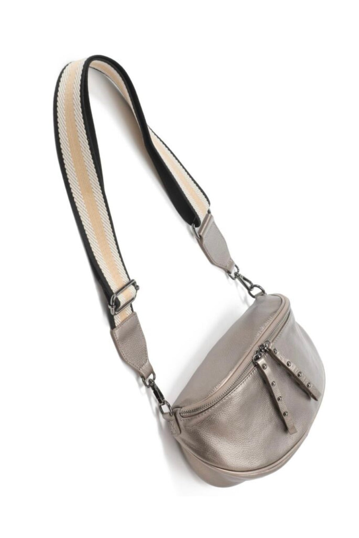 Shop Hi Ho + Co Obsessed Metallic Leather Crossbody Bag - Hi Ho + Co