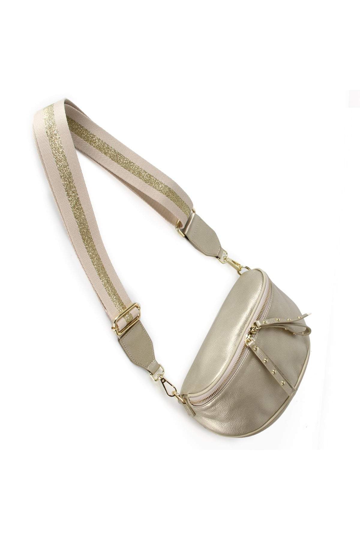 Shop Hi Ho + Co Obsessed Metallic Leather Crossbody Bag - Hi Ho + Co
