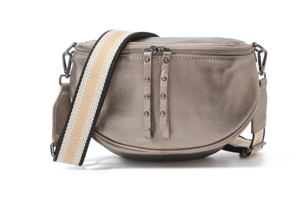 Shop Hi Ho + Co Obsessed Metallic Leather Crossbody Bag - Hi Ho + Co