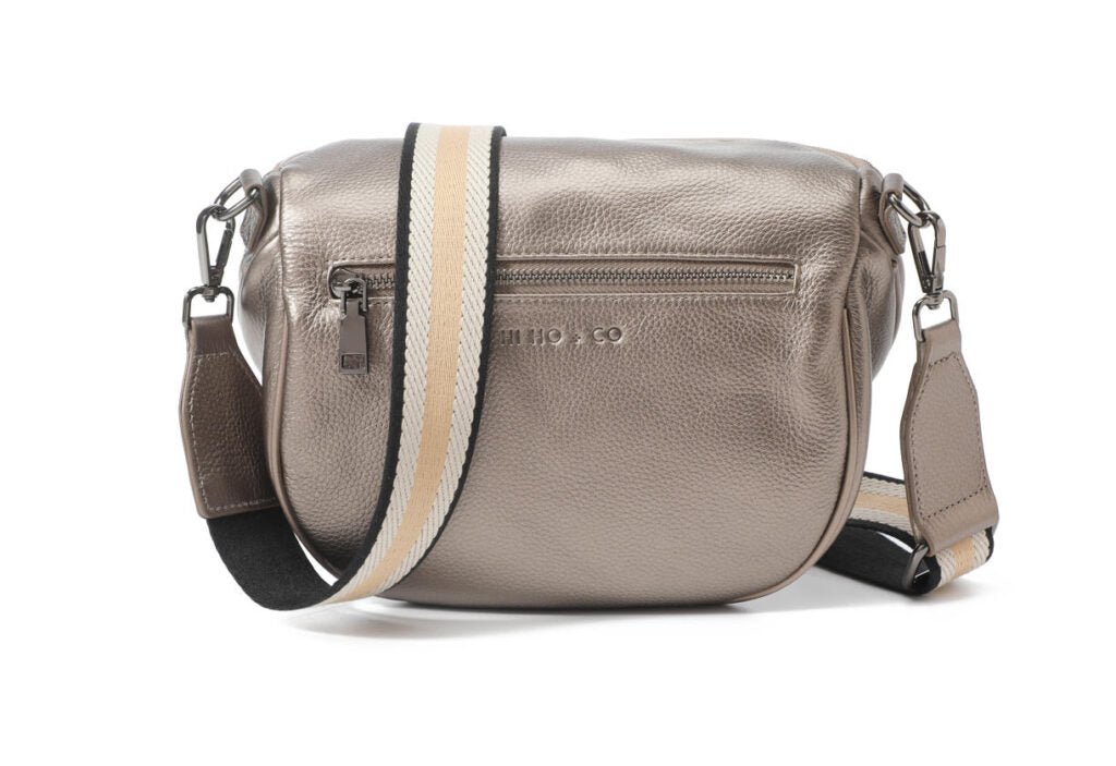 Shop Hi Ho + Co Obsessed Metallic Leather Crossbody Bag - Hi Ho + Co