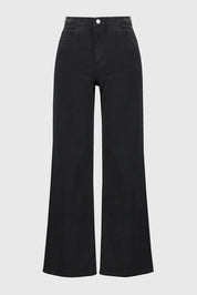 Shop High - Rise Wide - Leg Denim Pants Style 244947 | Black - Joseph Ribkoff