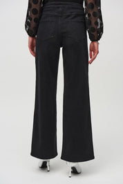 Shop High - Rise Wide - Leg Denim Pants Style 244947 | Black - Joseph Ribkoff