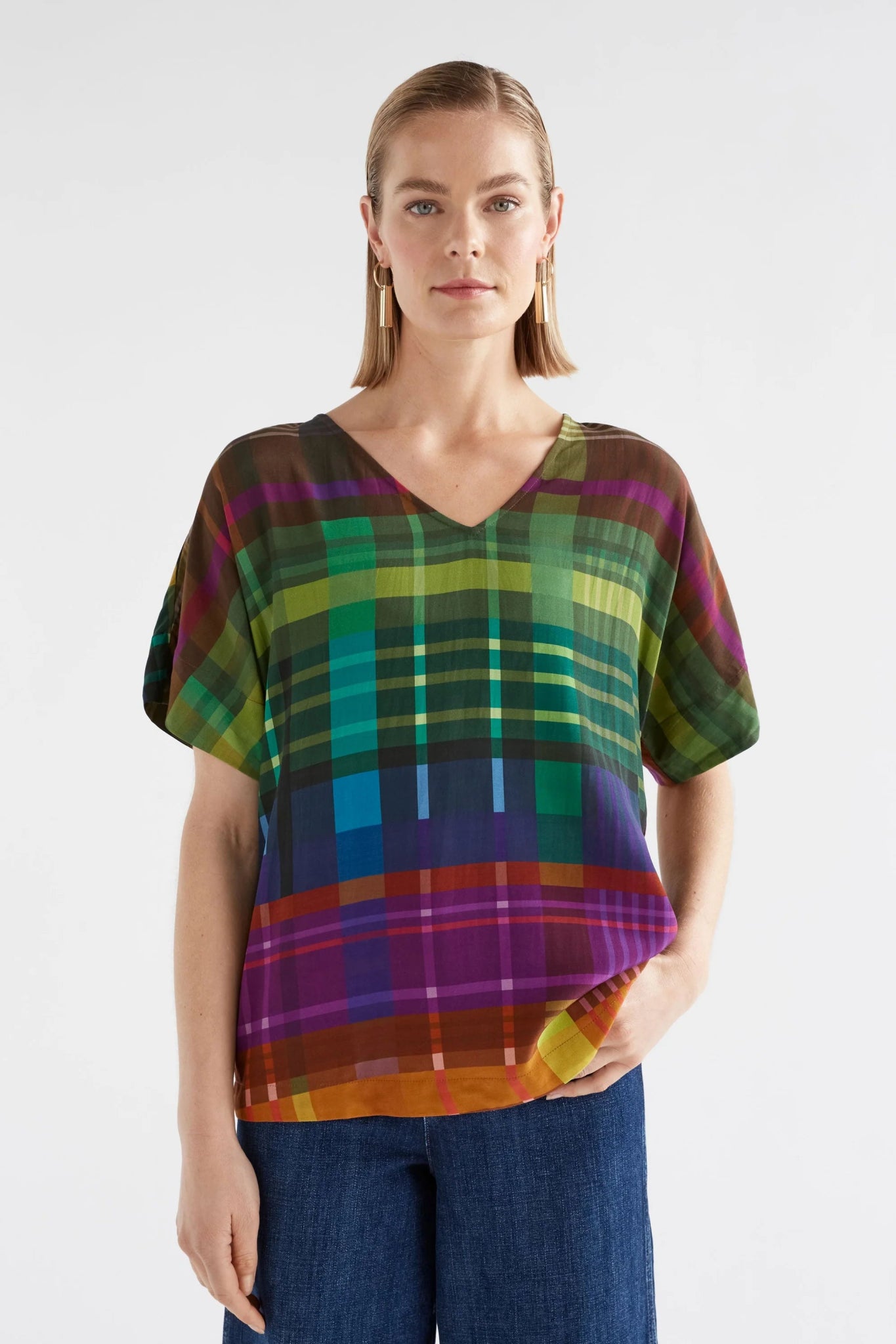 Shop Ideell V - Neck Top | Elodi Print - Elk The Label