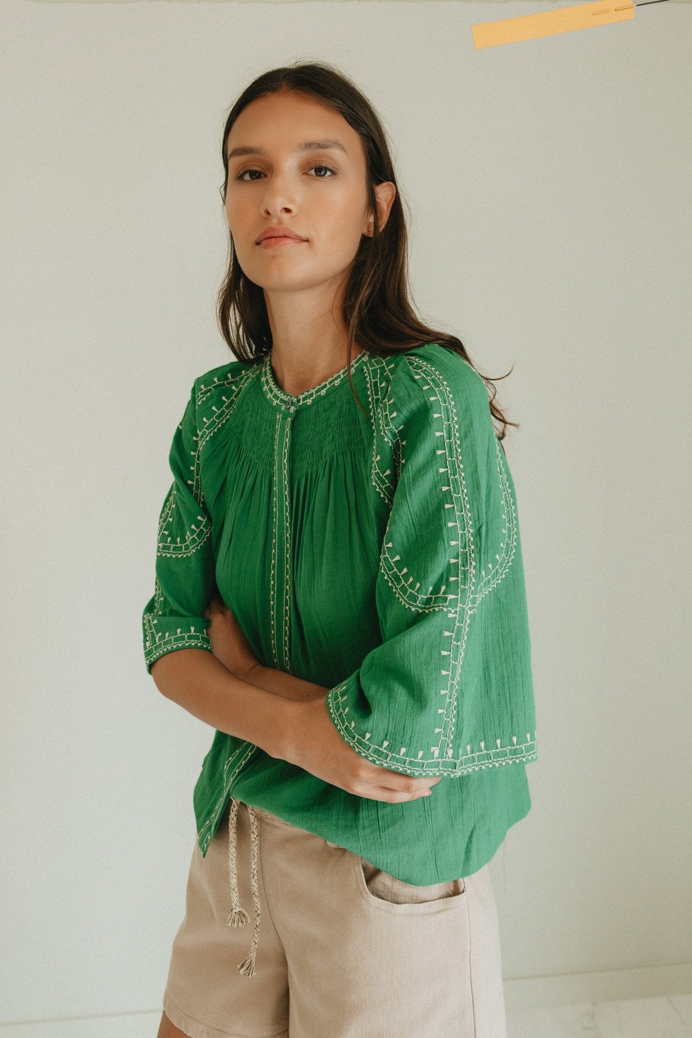 Shop Indi & Cold Bell Sleeve Shirt - Indi & Cold