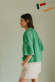 Shop Indi & Cold Bell Sleeve Shirt - Indi & Cold