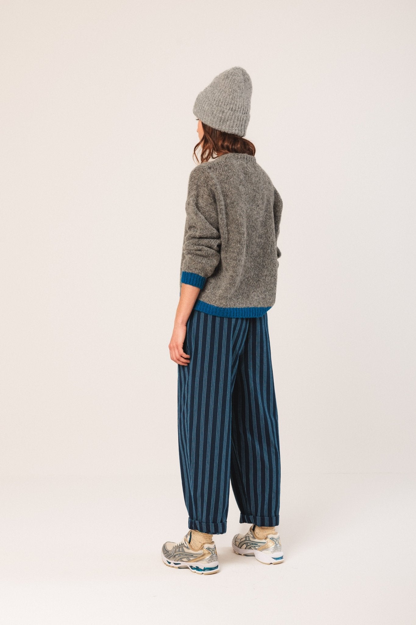 Shop Indi & Cold Bicolour Knitted Sweater - Indi & Cold