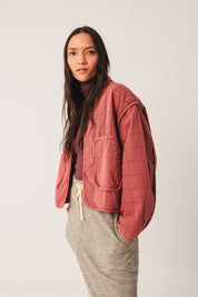 Shop Indi & Cold Cazadora Quilted Kimono Jacket - Indi & Cold