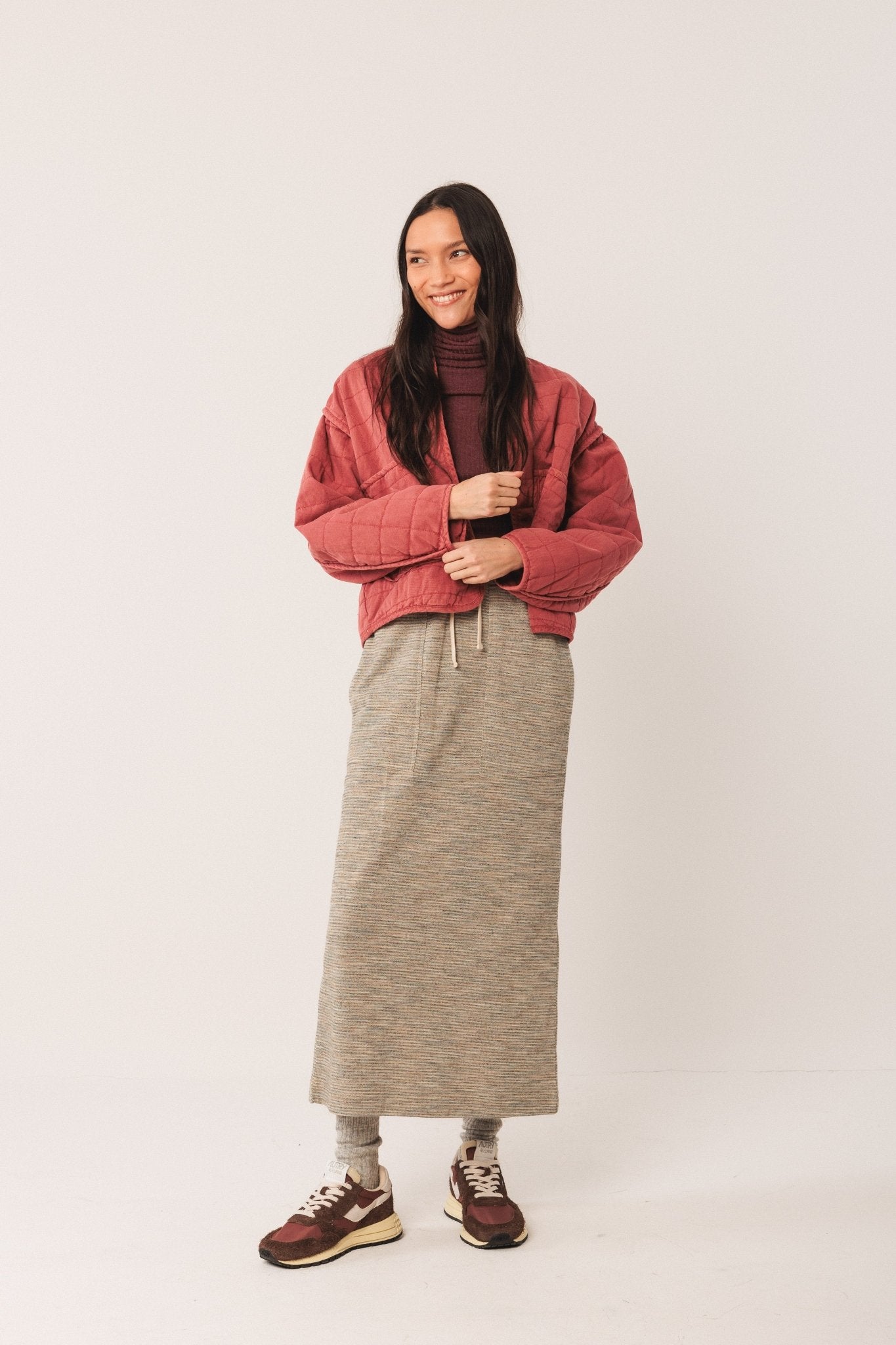 Shop Indi & Cold Cazadora Quilted Kimono Jacket - Indi & Cold