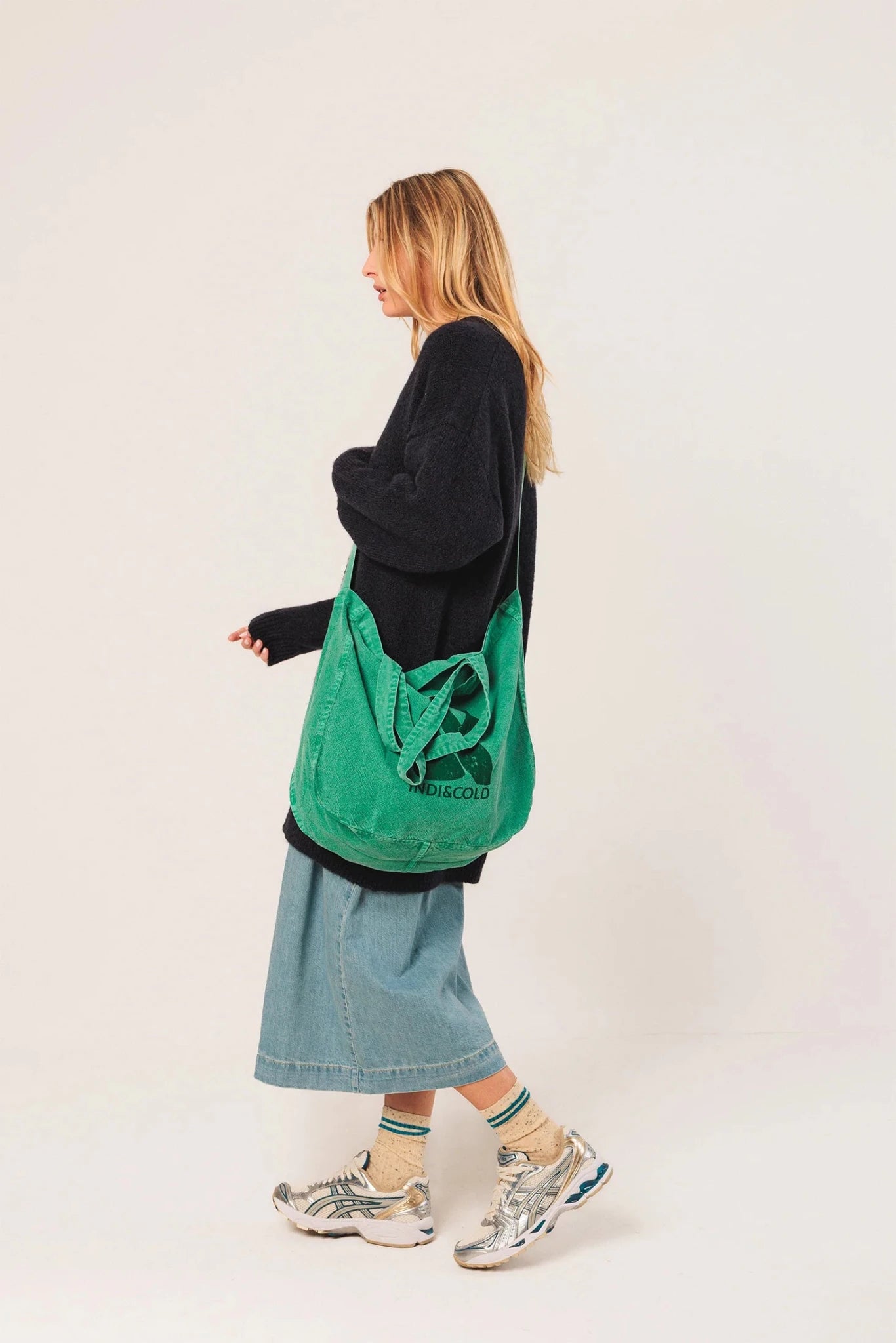 Shop Indi & Cold Cotton Tote Bag - Indi & Cold