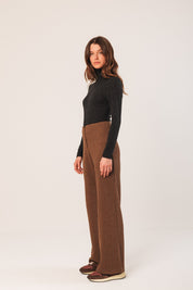 Shop Indi & Cold Double Jacquard Knitted Pants - Indi & Cold
