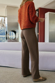 Shop Indi & Cold Double Jacquard Knitted Pants - Indi & Cold