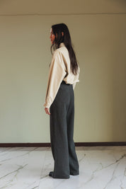Shop Indi & Cold Double Jacquard Knitted Pants - Indi & Cold