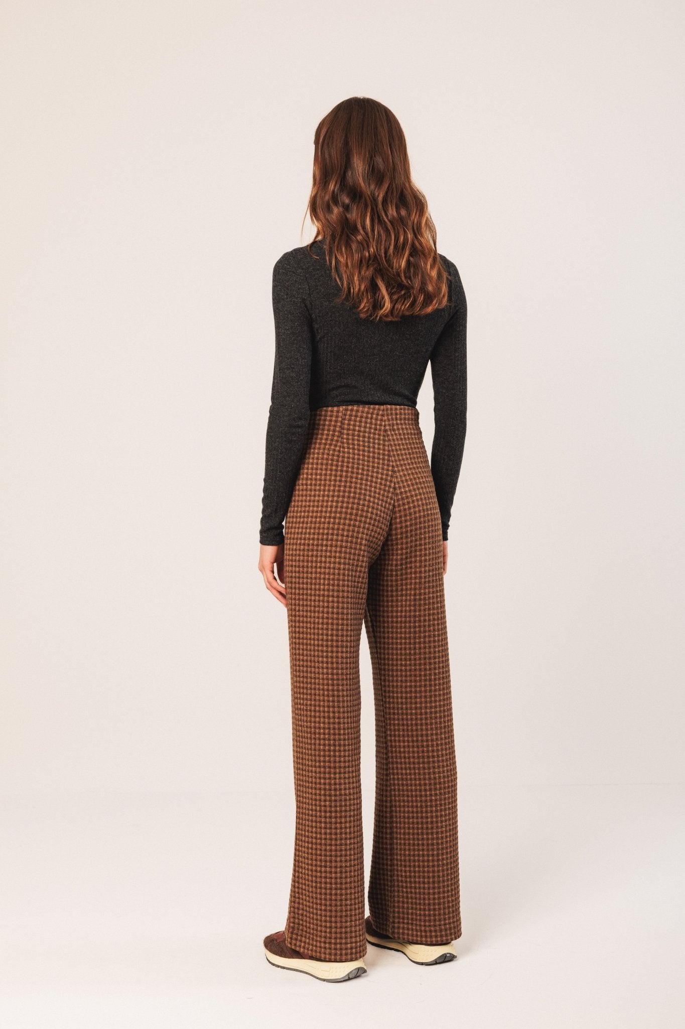 Shop Indi & Cold Double Jacquard Knitted Pants - Indi & Cold