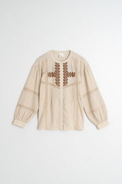Shop Indi & Cold Ethnic Embroidered Shirt - Indi & Cold