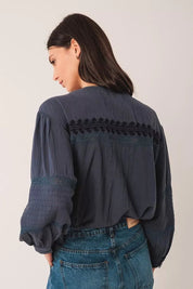Shop Indi & Cold Ethnic Embroidered Shirt - Indi & Cold