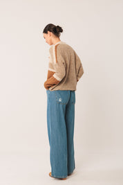 Shop Indi & Cold Intarsia Alpaca Cadigan Jacket - Indi & Cold