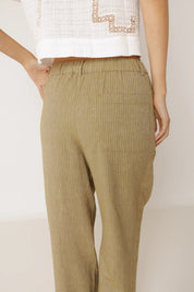 Shop Indi & Cold Pleated Pinstripe Trouser - Indi & Cold